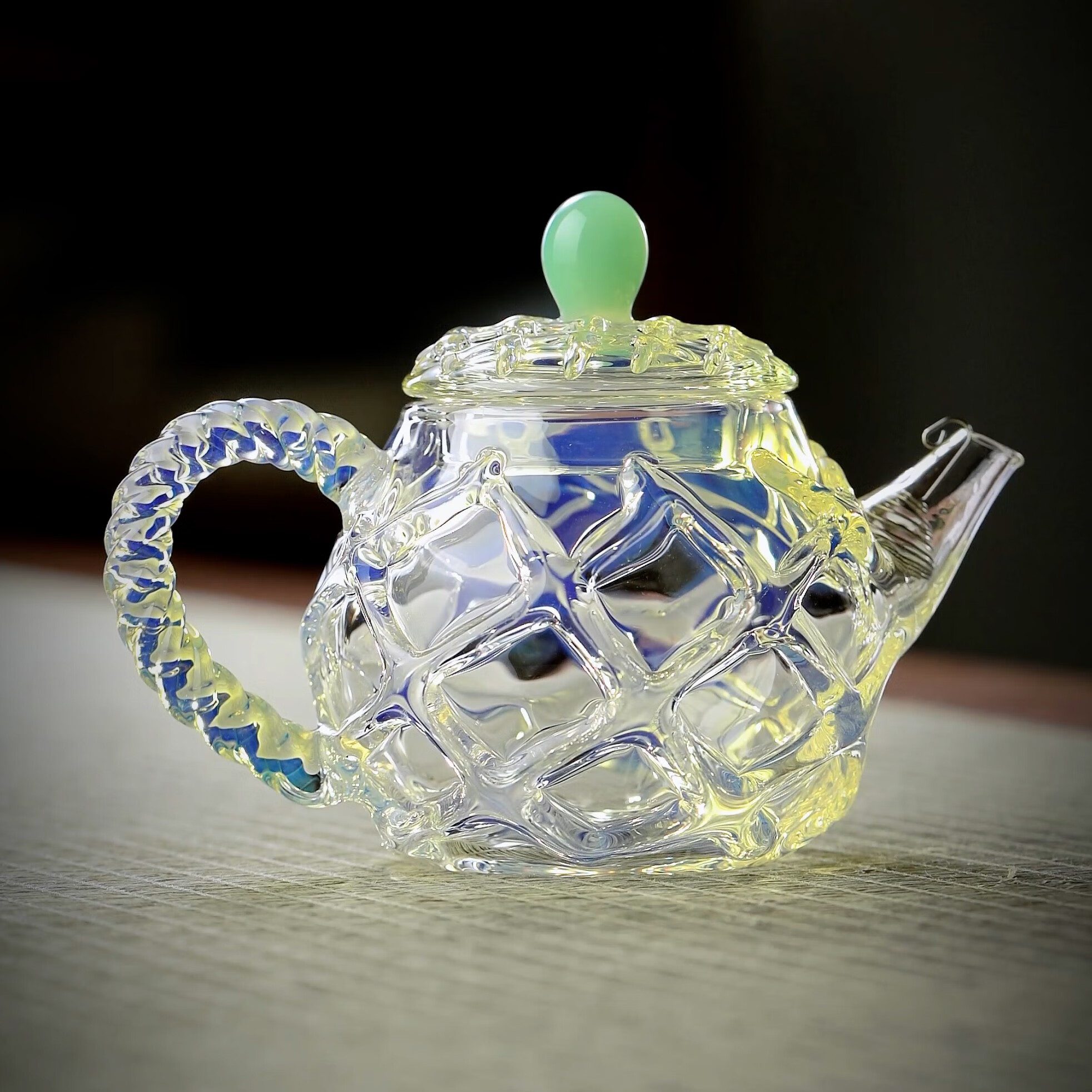 全度(quandu)玻璃小茶壶加厚耐热玻璃泡茶器迷你功夫泡茶器 玉见琳琅