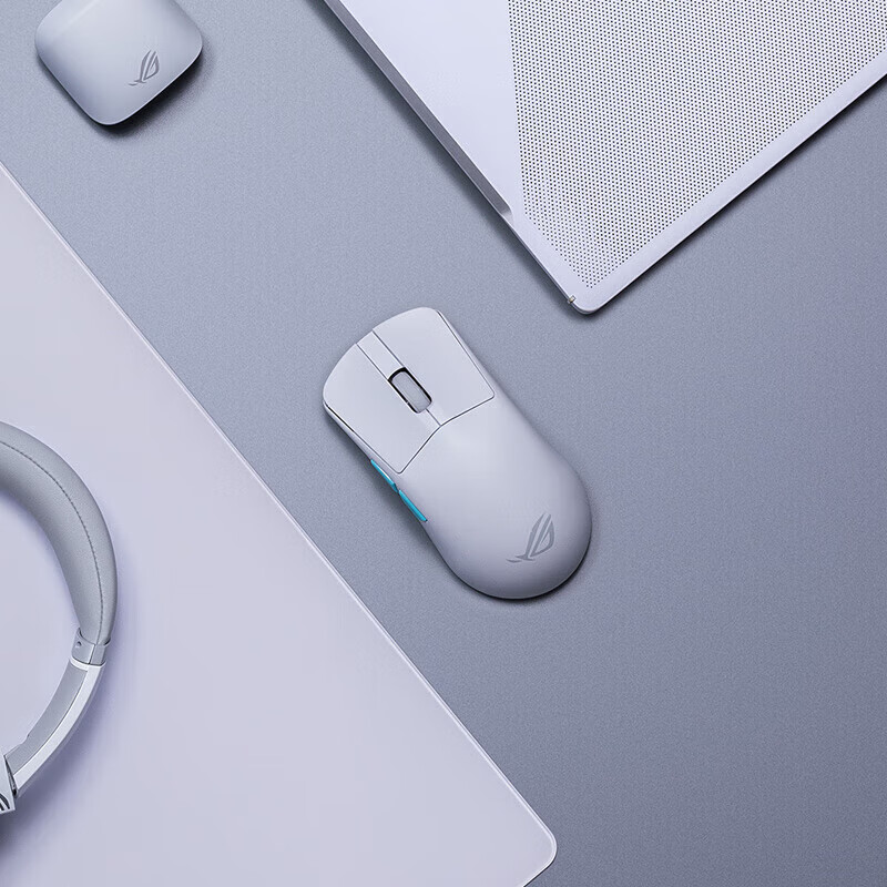 ROG龙鳞ace mini /龙鳞extreme rog鼠标 蓝牙无线三模游戏鼠标 Pro光学传感器 支持无线8K 轻量化49g ROG龙鳞Ace 月耀白 游戏鼠标