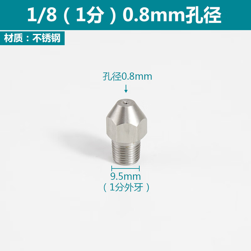 水老鼠高压喷头 不锈钢液柱清洗喷嘴直线水针水柱型强冲击高压尖头
