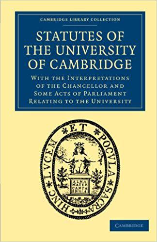 预订 statutes of the university of cambridge