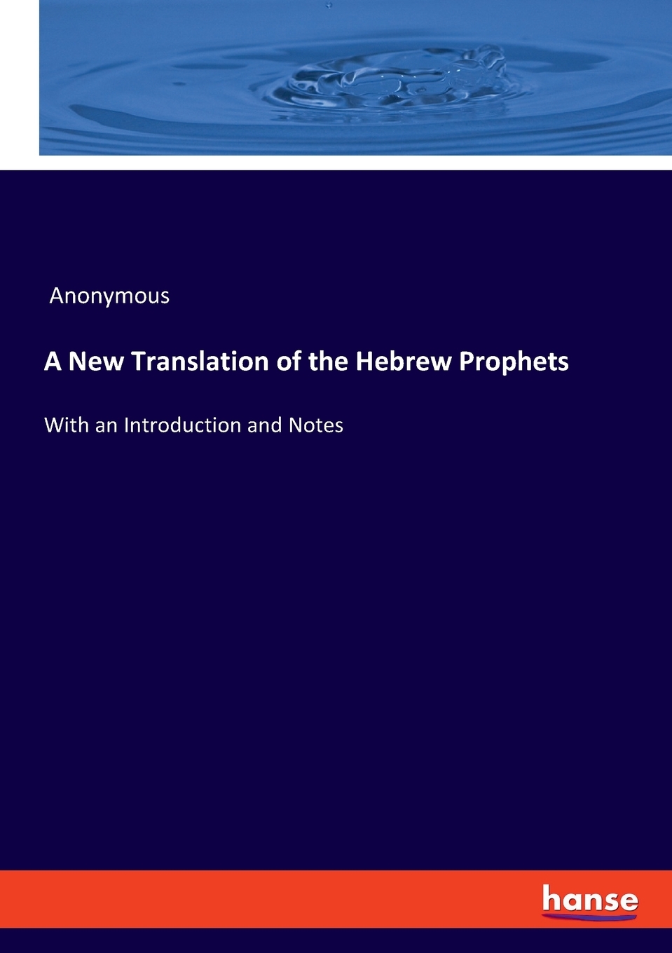 预售 按需印刷 a new translation of the hebrew prophets