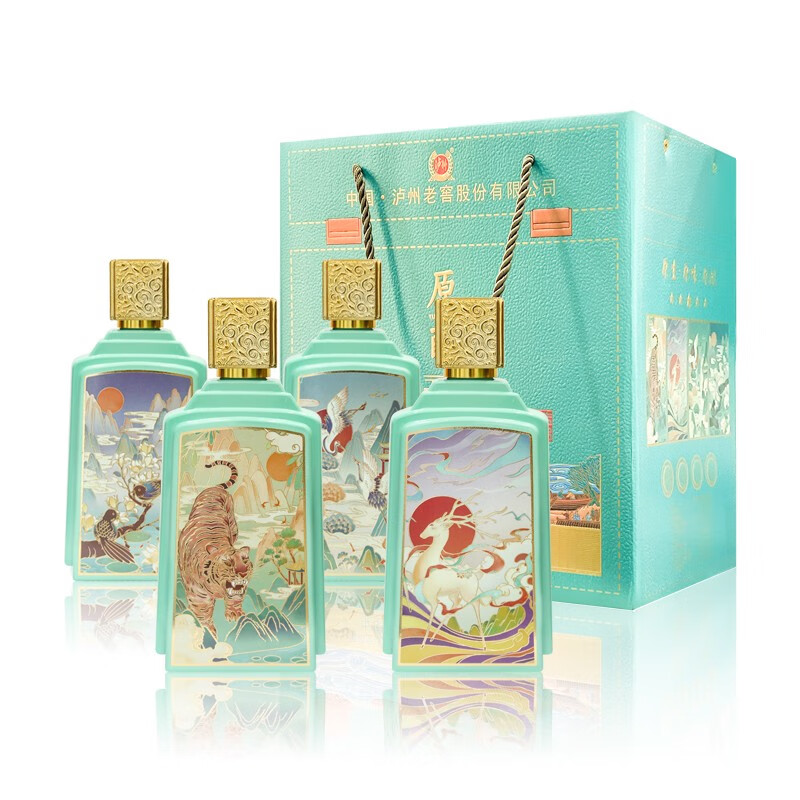 原酿天典老窖出品 原酿天典臻传上品 福禄寿喜 52度浓香型白酒整箱装