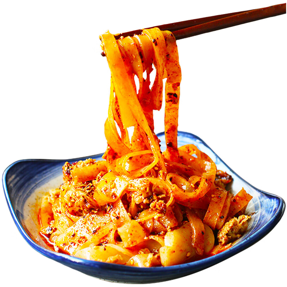 旺九臻白氏凉皮擀面皮速食真空袋装陕西宝鸡岐山特产小吃西安 酸辣味