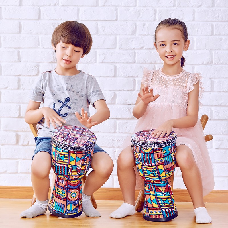 相思鸟 非洲鼓 初学者入门儿童手鼓 ABS轻型手工8英寸花色布艺手鼓紫色高性价比高么？