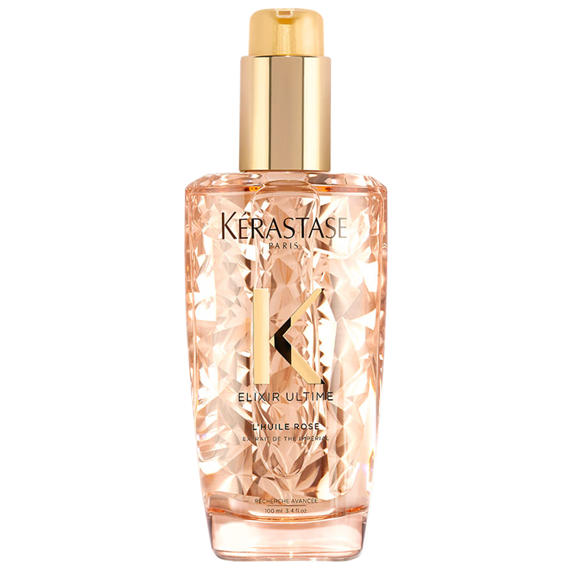 卡詩(shī)(KERASTASE)護發(fā)精油山茶花免洗防毛躁柔順摩洛哥潤發(fā)精華護發(fā)黑鉆鑰源護發(fā)素 【燙染發(fā)質(zhì)】玫瑰精油 100ml*1瓶