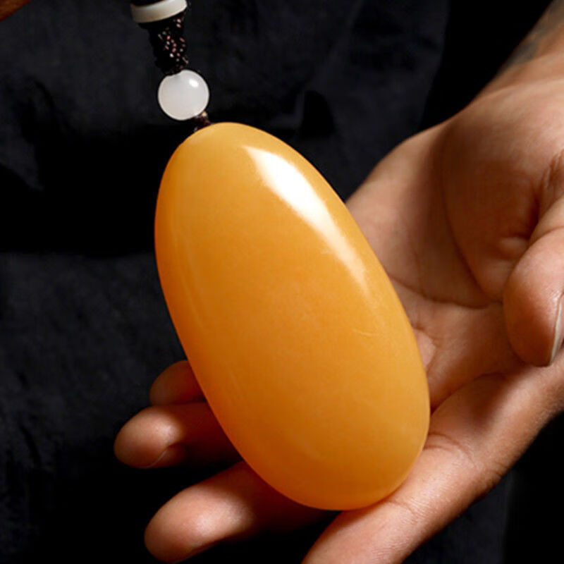 暗杠和田玉色米黄玉原石手把件玉石把玩件文玩玉石男士随身把玩工艺品