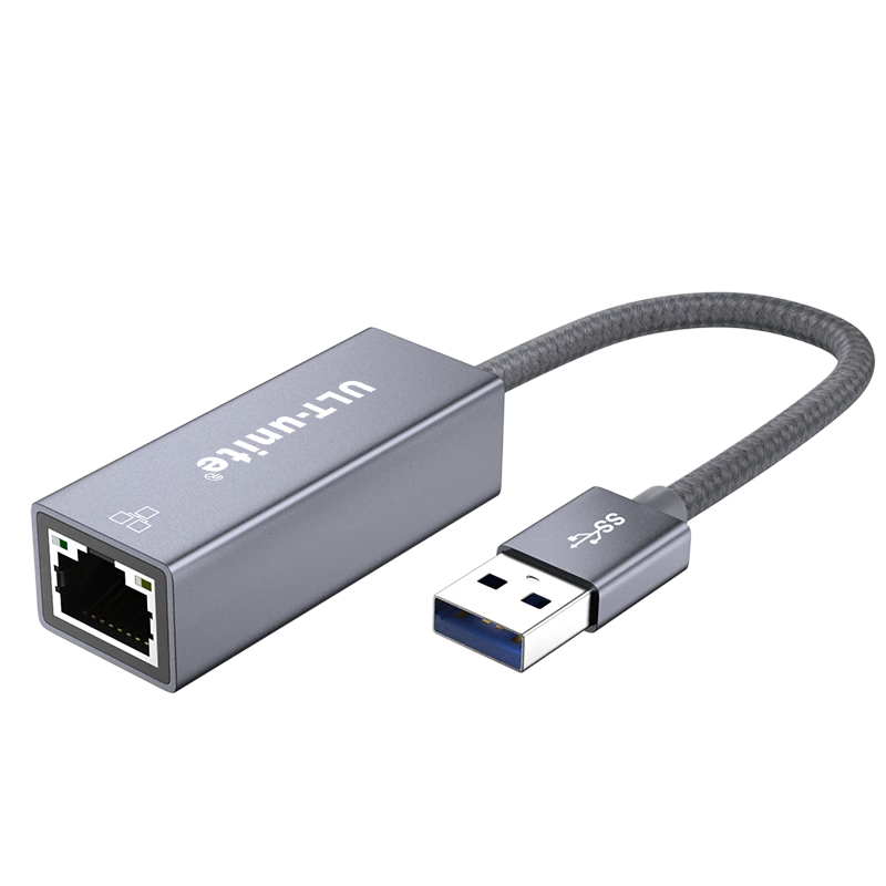 ULT-unite USB千兆有线网卡2.5G外置网卡A转RJ45网口转换器转接头适用华为戴尔苹果Mac笔记本电脑