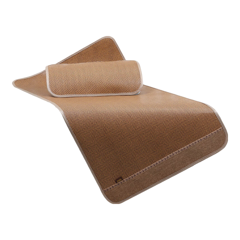 老席匠涼席兒童家用寶寶裸睡嬰兒孕婦可用幼兒園午睡童車童席夏季藤席子 【加密型抑菌工藝席】一條席子 【送枕片】涼席尺寸： 60cm*120cm