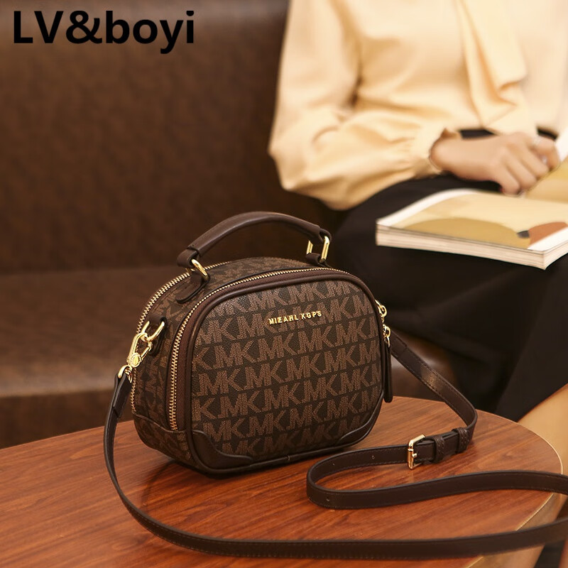 lv&boyi奢侈品官方品牌包包法国小众包包女2022新款百搭老花单肩斜挎