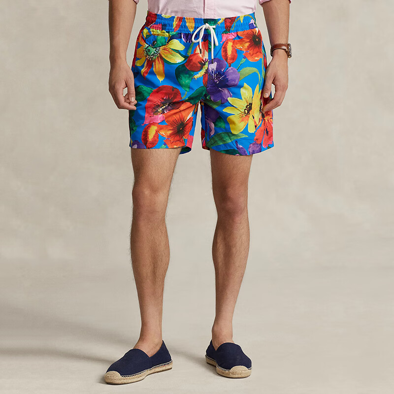 拉夫劳伦(ralph lauren)男士短裤经典花裤衩泳裤 classic fit 夏日