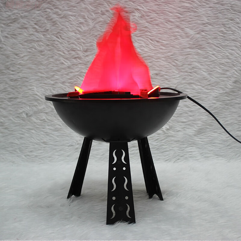 仿真火盆中式婚礼道具中式结婚电子婚庆道具中式婚礼客厅装饰跨火盆