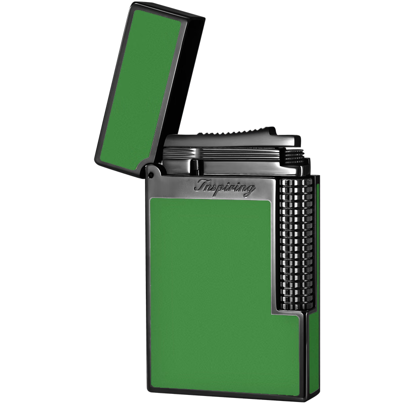 艾斯貝爾（inspiring）經(jīng)典款黑冰朗聲打火機(jī)高端復(fù)古側(cè)滑輪情人節(jié)禮物定制刻字送男友 蔚藍(lán)勝境-暗酷黑 套裝 1個(gè)