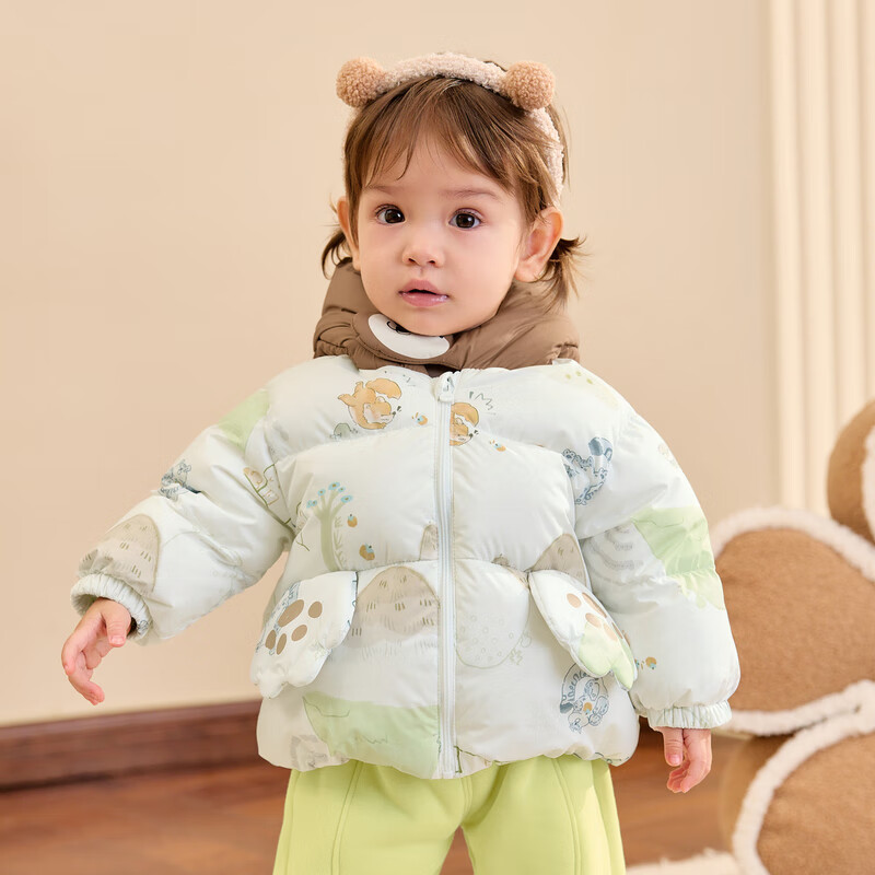 巴拉巴拉婴儿羽绒服男童冬季女童短款外套造型2024可爱洋气萌208424107234