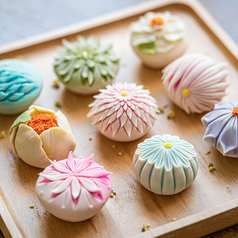 麦趣丰新中式糕点和果子宋代茶点伴手礼古风糕点摆盘中式结婚订婚食品