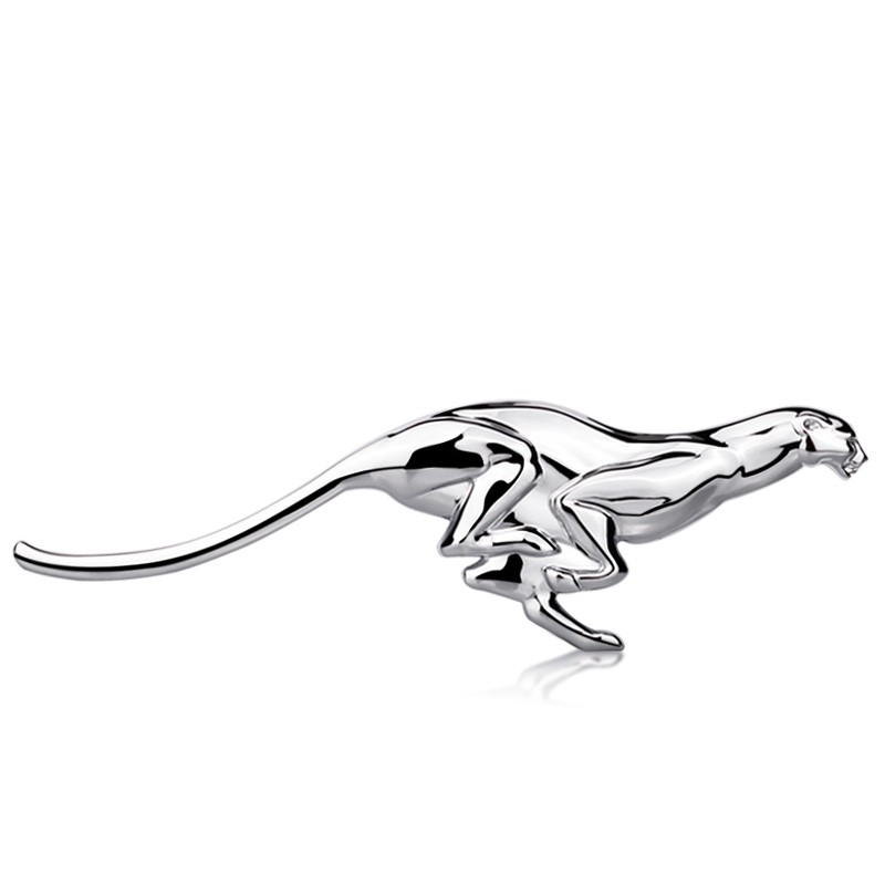 浮生 猎豹车标3d立体金属改装美洲豹子叶子板捷豹车身后尾标汽车装饰