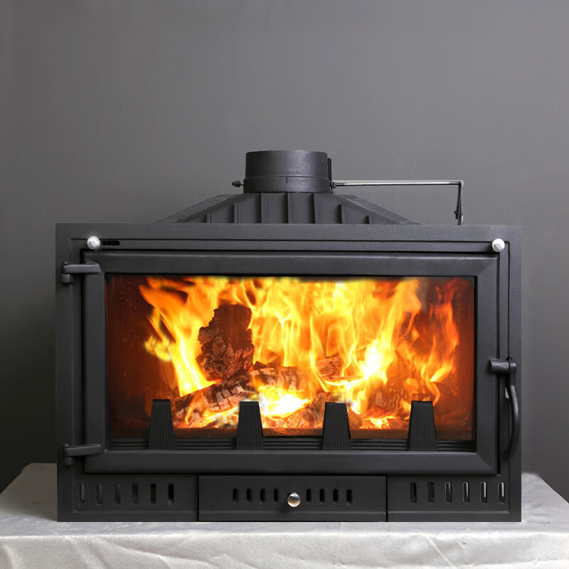 墨绩   壁炉火燃木家用取暖器现代欧式铸铁嵌入烧木柴炉芯自建民宿
