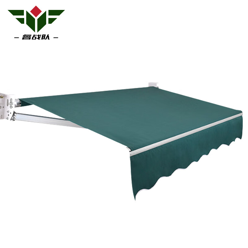 睿战队 阳台遮阳棚折叠伸缩阳台防雨帐篷遮雨棚靠墙5米伸缩3.5米