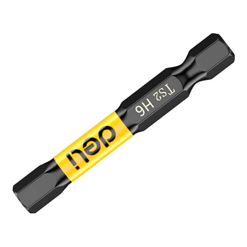 得力内六角批头加长强磁批头电动螺丝刀披头套装手电钻防滑六角批头 六角批头【50mm*H6】+批头