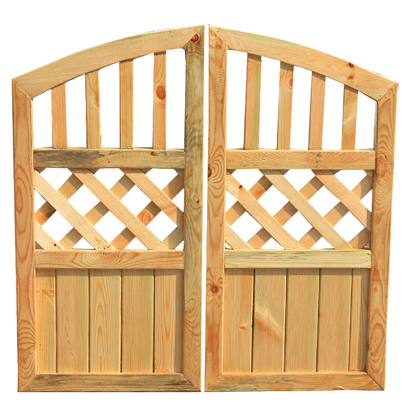 康馨雅防腐木花园木门定制花园木门碳化防腐木栅栏围栏门户外庭院围墙