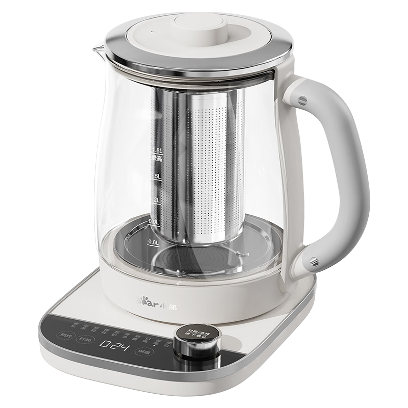 养生壶 1.8L大容量玻璃面板 煮茶壶煮茶器 恒温保温一体烧水壶电水壶