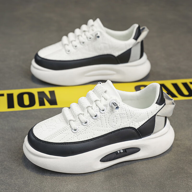 童鞋儿童运动鞋新款休闲鞋中大男童鞋子透气皮面慢跑鞋跑步鞋子男 b03