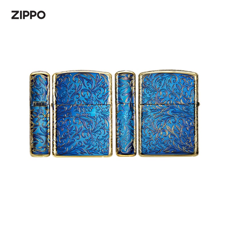 ZIPPO打火机防风煤油之宝唐草之在我心官方生日礼物送男友送长辈礼 LCO-0355