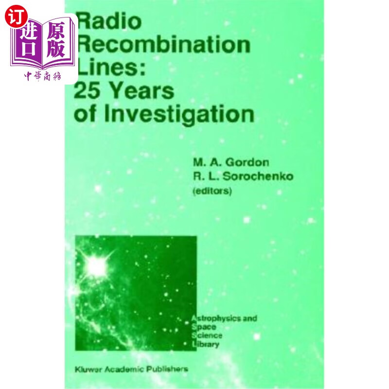 海外直订radio recombination lines: 25 years of investigation