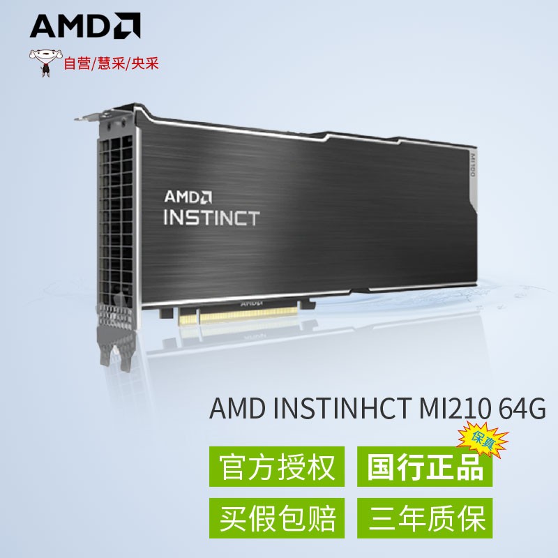 AMD Instinct Mi50 Mi100 Mi210 Mi250 深度学习高性能计算GPU显卡 Mi210 64G