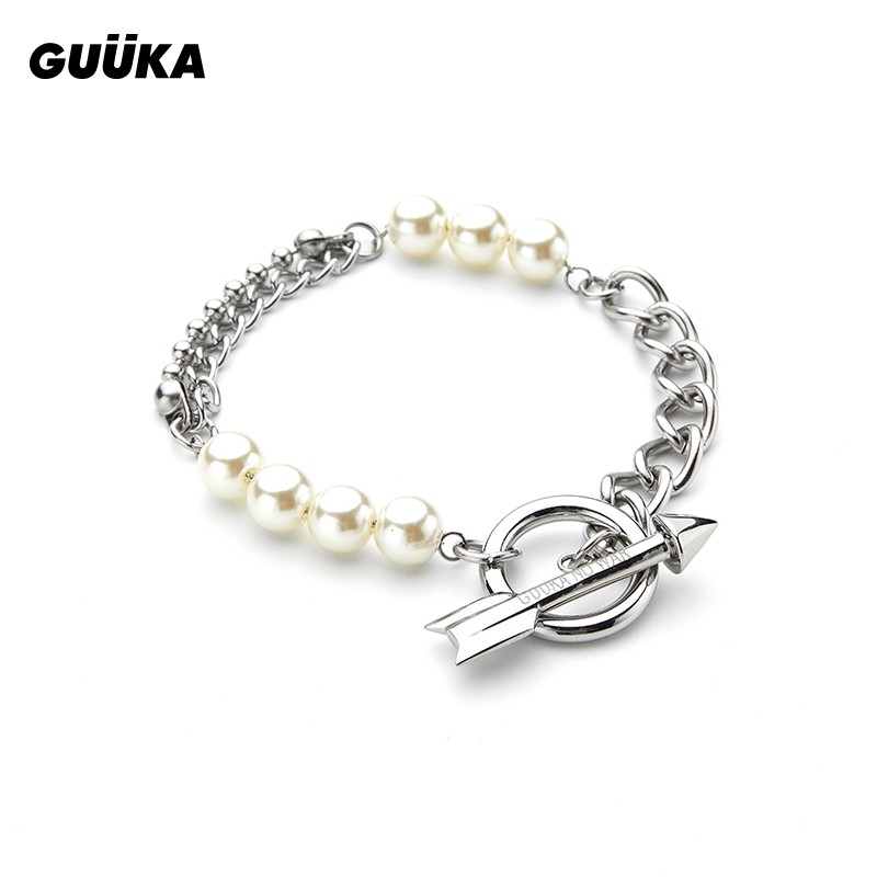 男女2022夏季新品嘻哈小众设计感ins一箭穿心情侣手链百搭礼物配饰