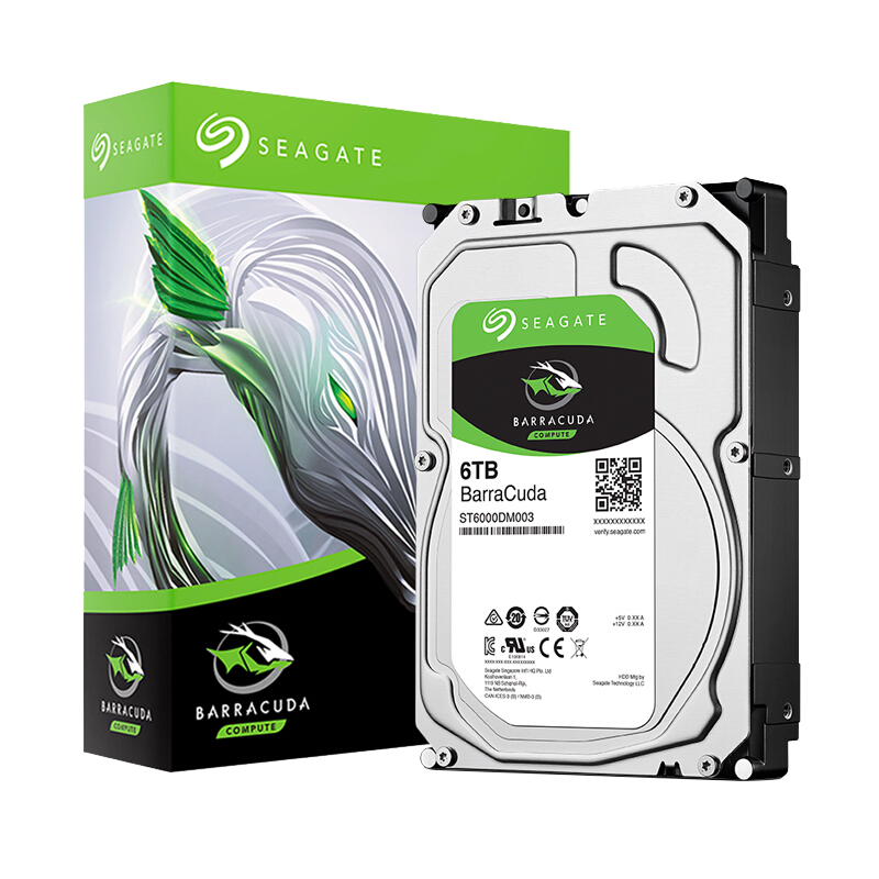 5400rpm 台式机机械硬盘 sata接口 希捷酷鱼barracuda系列(st6000dm00