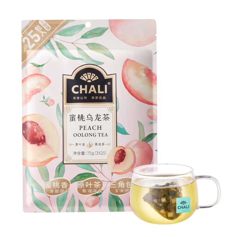 CHALI 茶里 公司花草茶叶蜜桃乌龙茶 含赠36包