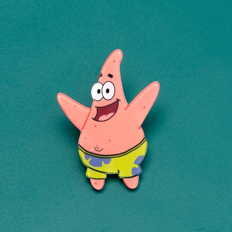 胸针 海绵宝宝可爱胸针日系少女心书包装饰徽章别针sn5861 张开双手