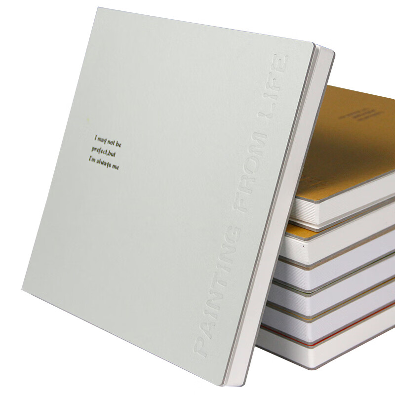 记忆印象 素描 速写本 图画本 马克笔绘画本 白纸 画画本 手绘 彩铅 油画棒 写生 涂鸦本 画本 16k青瓷色原白