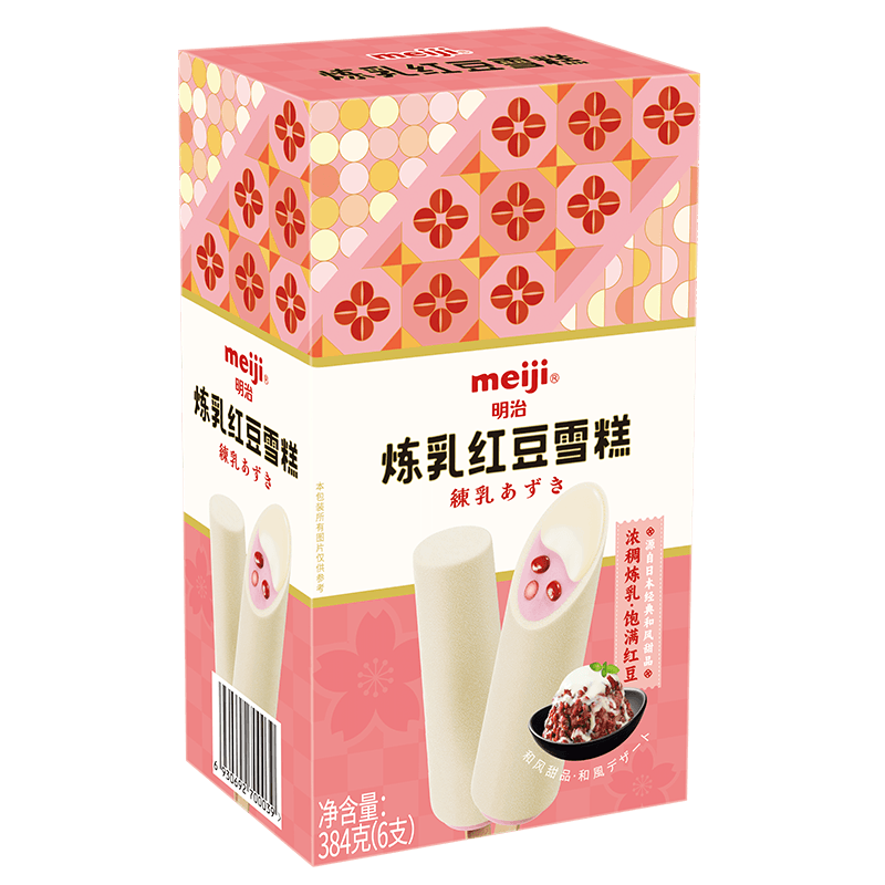 meiji 明治 炼乳红豆雪糕 384g