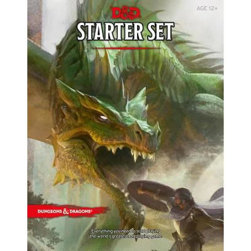 预订 龙与地下城入门套装 Dungeons & Dragons Starter Set (Six Dice, Five Ready-To-Play D&d Characters with Cha...