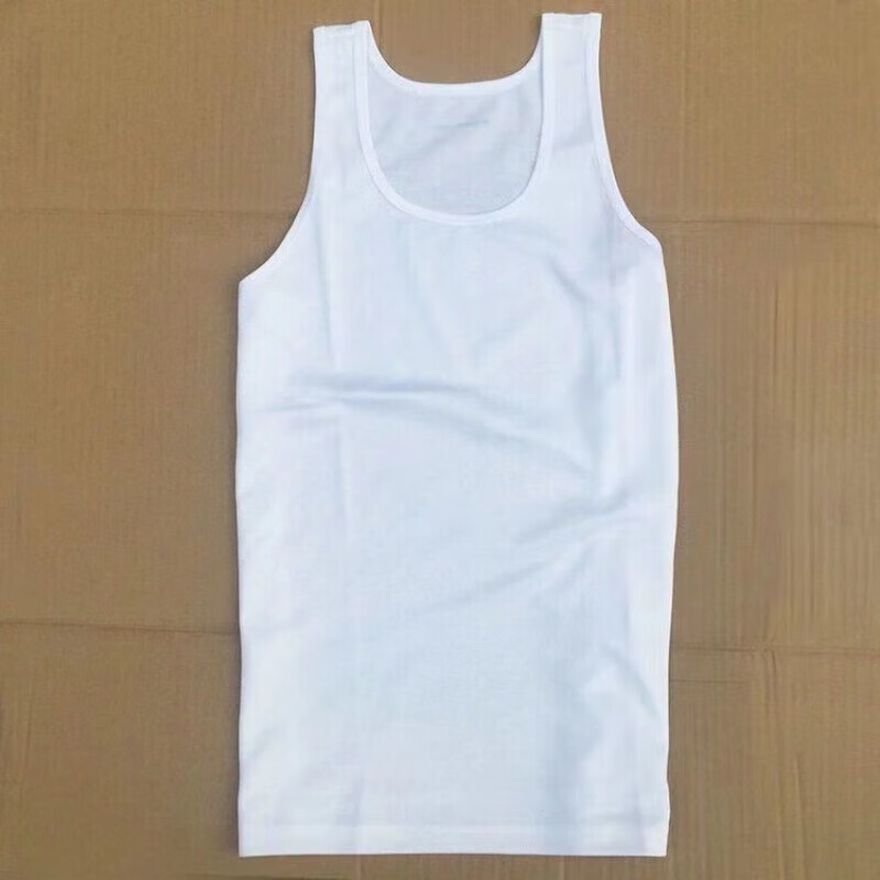白背心夏男无袖体能训练服汗衫速干军迷军用背心吸汗透气 白背心 165