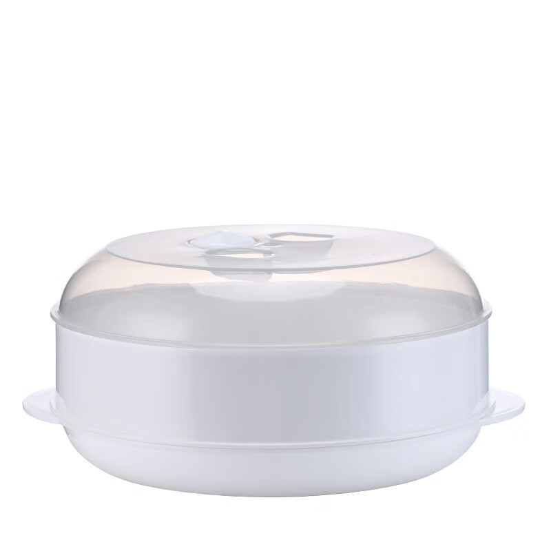 微波炉专用蒸笼带盖饭菜馒头加热蒸盒塑料蒸锅器皿 单层