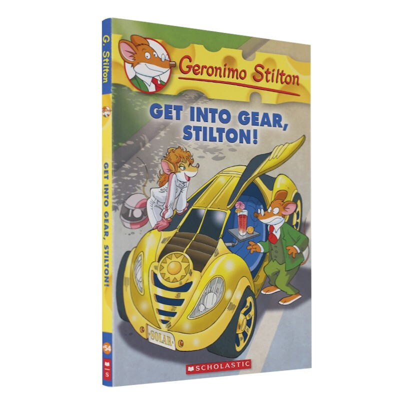 老鼠记者 英文原版 get into gear, stilton!