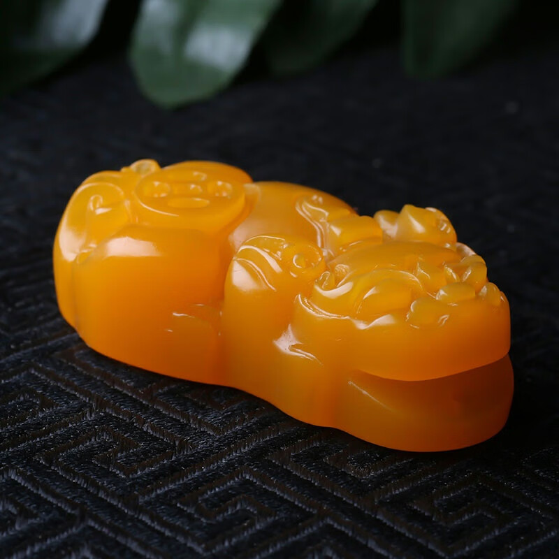 珠佩丽黄龙玉貔貅吊坠平安扣玉石事事平安男士女款玉坠平蜀黍 无