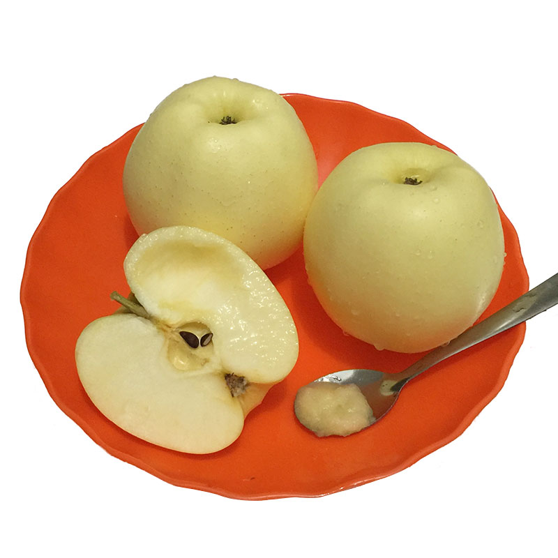 珍妹 新鲜苹果黄金帅黄元帅 8-12个大果精选 2.5kg 粉面沙苹果水果 棉苹果