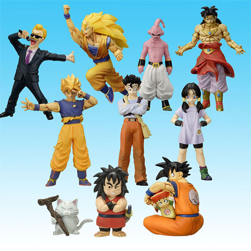 万代七龙珠z 孙悟空 孙悟饭 比迪丽 兵卫 加林猫 盒蛋套盒