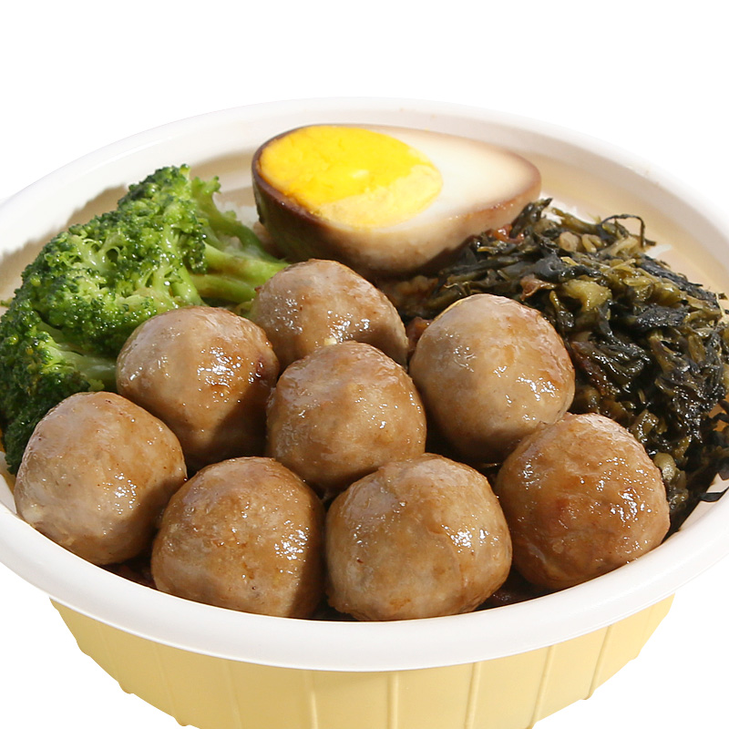 雄丰牛肉风味丸子500g火锅麻辣烫关东煮烧烤肉丸家庭餐厅火锅食材