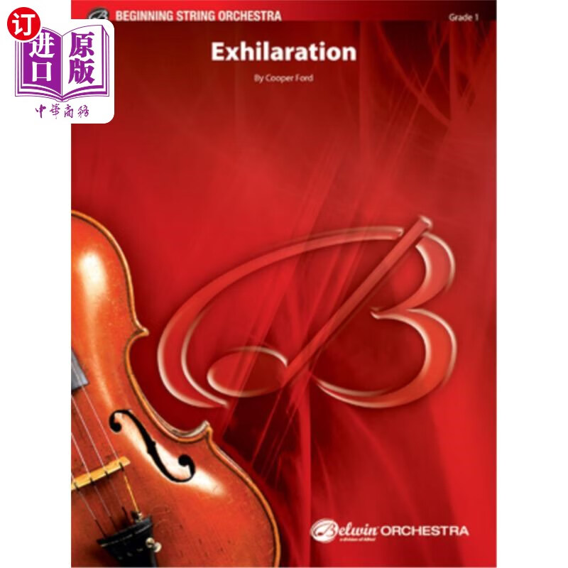 海外直订exhilaration: conductor score & parts 兴奋:指挥评分和