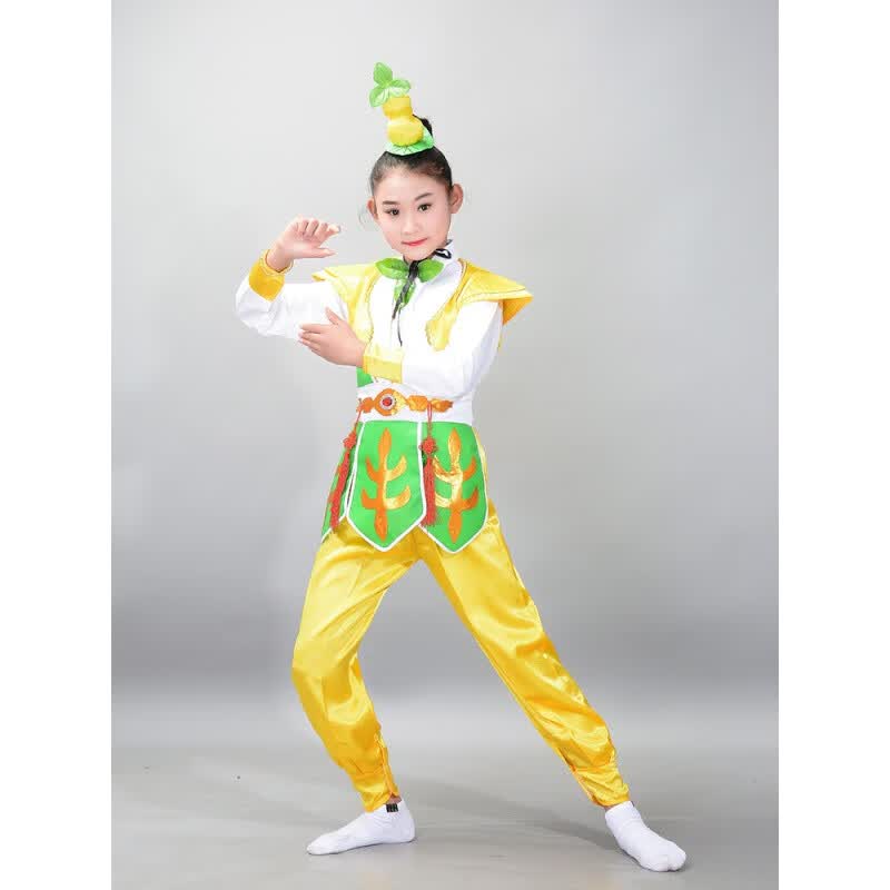 觅佰葫芦娃服装儿童成人葫芦娃男女孩葫芦娃演出服白色衬衫长袖套装 黄色 160cm怎么样,好用不?