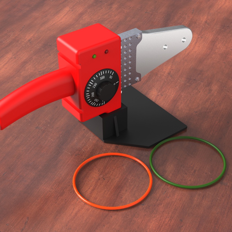 pu圆皮带焊接机可调温热熔机小型ppr热熔器电烙铁胶条接驳机 黄色