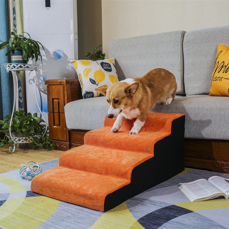 彩色狗宠物楼梯台阶狗狗爬梯泰迪柯基上下防滑爬梯高龄犬上下床梯子