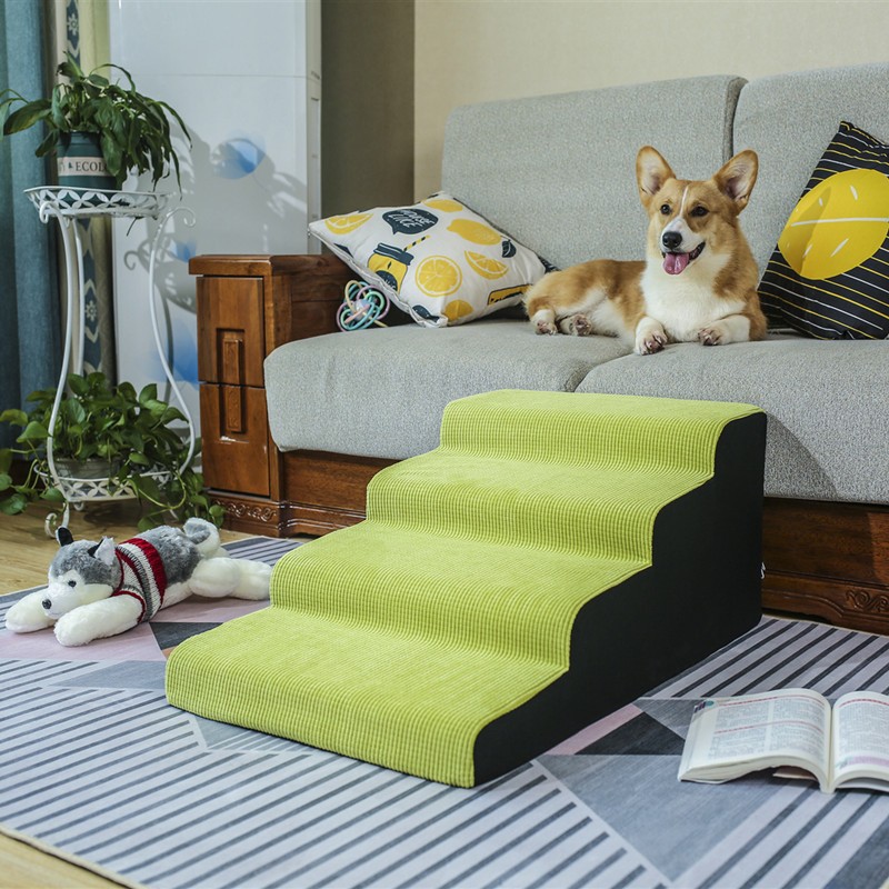 彩色狗宠物楼梯台阶狗狗爬梯泰迪柯基上下防滑爬梯高龄犬上下床梯子