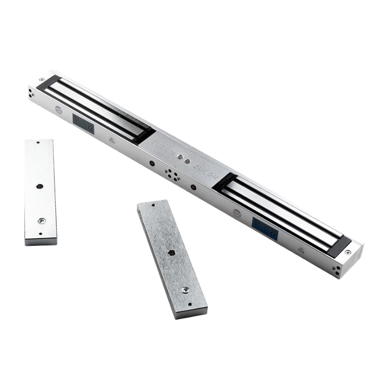 ZUCON雙體磁力鎖門禁鎖雙開門控鎖280KG電控鎖108DL帶信號反饋鎖磁吸鎖 小280公斤雙體(5線信號反饋)
