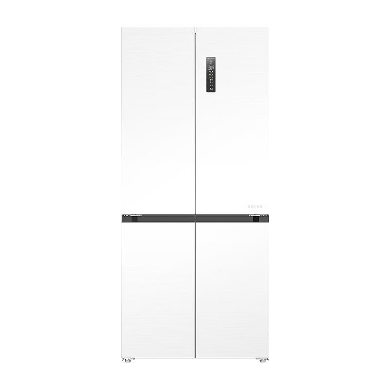 美菱（MeiLing）503升十字双开对开四开门超薄零嵌入式冰箱家用无霜一级变频双系统双循环大容量BCD-503WPU9CZX白