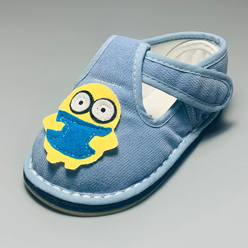 京蝌蝌春季儿童布鞋居家男童千层底新款2岁3岁防滑软底 233 内长12.